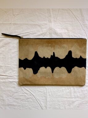 Tan and Black Suede handbag